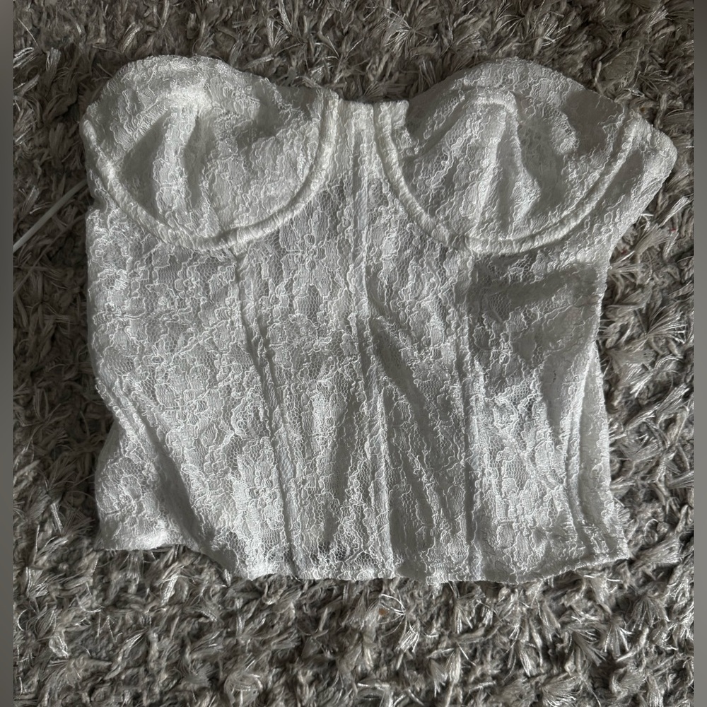 Elegant Lace White Top